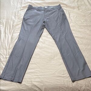 Adidas Gray Golf Pants with Flat Front Design
